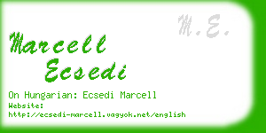 marcell ecsedi business card